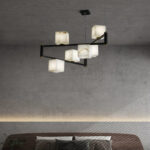 Alabaster Square Box Chandelier - Image 3