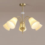 Medieval Ceramic Trumpet Chandelier - Image 5