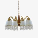Mesh Tassel Glass Chandelier