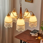 Mesh Tassel Glass Chandelier - Image 2