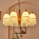 Mesh Tassel Glass Chandelier - Image 9