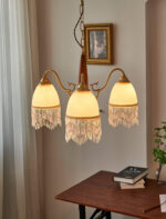 Mesh Tassel Glass Chandelier - Image 12