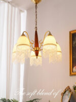 Mesh Tassel Glass Chandelier - Image 13