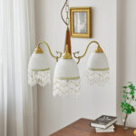 Mesh Tassel Glass Chandelier - Image 3