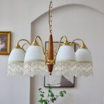 Mesh Tassel Glass Chandelier - Image 4