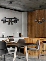 Black Mutil Pipe Chandelier - Image 13