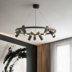 Black Mutil Pipe Chandelier - Image 14