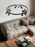 Black Mutil Pipe Chandelier - Image 15