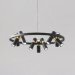 Black Mutil Pipe Chandelier - Image 19