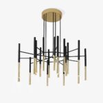 Metal Tubular Chandelier
