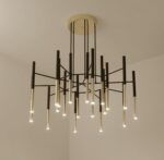 Metal Tubular Chandelier - Image 15