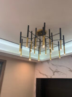Metal Tubular Chandelier - Image 19