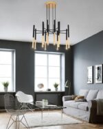 Metal Tubular Chandelier - Image 20