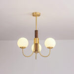 Midas Touch Walnut Sphere Chandelier - Image 19