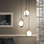 Mila Brass Pendant Swag Light - Image 12