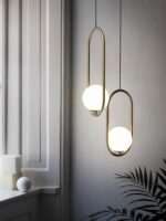 Mila Brass Pendant Swag Light - Image 9