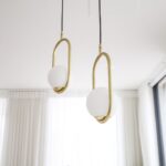 Mila Brass Pendant Swag Light - Image 7