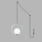 Mila Brass Pendant Swag Light - Image 11