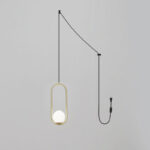 Mila Brass Pendant Swag Light - Image 13