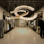 Modern Crystal Double C Chandelier - Image 5