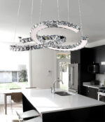 Modern Crystal Double C Chandelier - Image 3