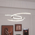 Modern Crystal Double C Chandelier - Image 6