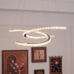 Modern Crystal Double C Chandelier - Image 12