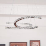 Modern Crystal Double C Chandelier - Image 16