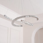 Modern Crystal Double C Chandelier - Image 13