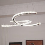 Modern Crystal Double C Chandelier - Image 10