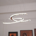 Modern Crystal Double C Chandelier - Image 7