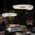Modern Round Crystal Chandelier - Image 4