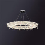 Modern Round Crystal Chandelier - Image 10
