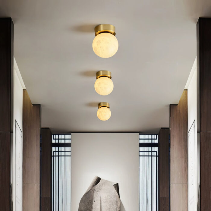 Moon Alabaster Ceiling Light - Image 2
