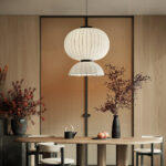 Mulberry Silk Lantern Pendant Light - Image 2