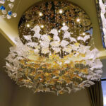 Multicolor Crystal Maple Leaf Chandelier - Image 3