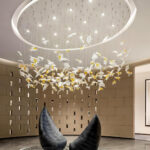 Multicolor Crystal Maple Leaf Chandelier - Image 16