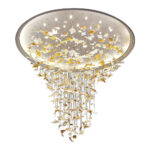 Multicolor Crystal Maple Leaf Chandelier - Image 18