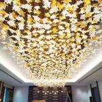 Multicolor Crystal Maple Leaf Chandelier - Image 5