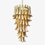 Murano Amber Petals Spiral Chandelier - Image 20