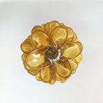 Murano Amber Petals Spiral Chandelier - Image 16