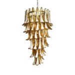 Murano Amber Petals Spiral Chandelier - Image 19
