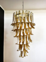 Murano Amber Petals Spiral Chandelier - Image 11