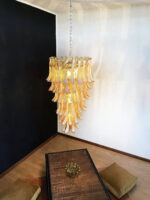 Murano Amber Petals Spiral Chandelier - Image 14