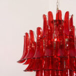 Murano Crimson Cascade Chandelier - Image 7