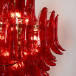 Murano Crimson Cascade Chandelier - Image 10