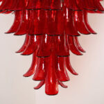 Murano Crimson Cascade Chandelier - Image 11