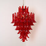 Murano Crimson Cascade Chandelier - Image 13