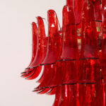 Murano Crimson Cascade Chandelier - Image 18