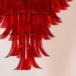 Murano Crimson Cascade Chandelier - Image 19